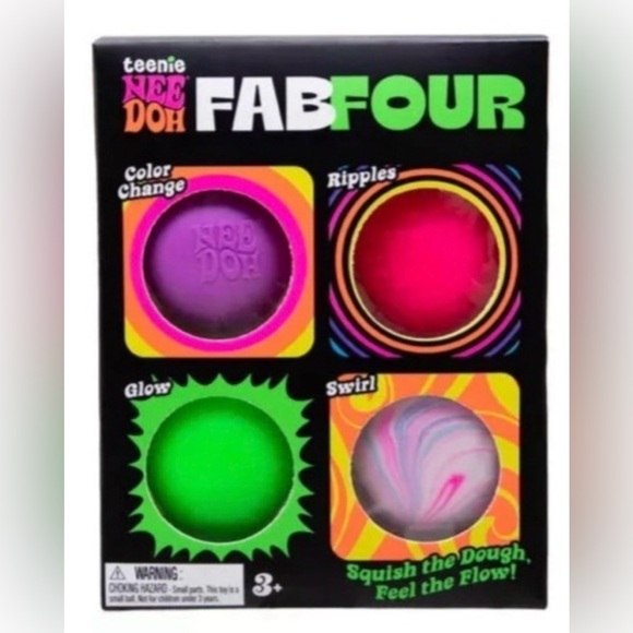 🔥LAST ONE! Needoh Fab Four 4 Teenie Packs- glow, color change, ripple, swirl - Picture 8 of 8